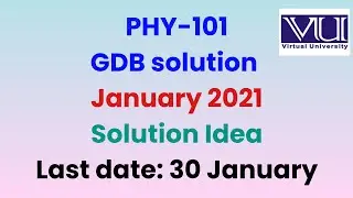 Phy101 Gdb solution january 2021 | Phy 101 gdb solution fall 2020 | Maxwell's equation| Arsalan Ali