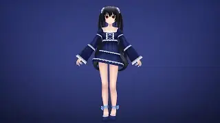 (MMD Test) - Noire nightwear (MD Neptunia VII)