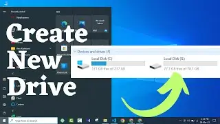 How to Create Partition in Windows 10 & Windows 11 | Create a New Drive in Windows 10