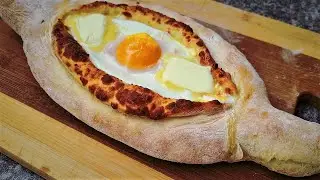 ХАЧАПУРИ С СЫРОМ И ЯЙЦОМ за две минуты.