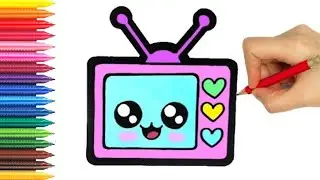 Drawing tv for children 🌈 Bolalar uchun televizor rasm chizish