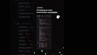 Animated icon made with HTML CSS | webdeveloper