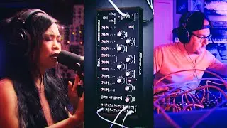 Moog Spectravox ambient jam with modular, Matriarch and vocals