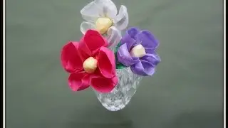 Flowers: Art and Craft for kids: How to make Flower with paper