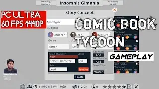 Comic Book Tycoon Gameplay PC Ultra | 1440p - GTX 1080Ti - i7 4790K Test