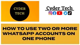 How to Use Two or More WhatsApp Accounts on One Phone #whatsapp #whatsapptricks #tech