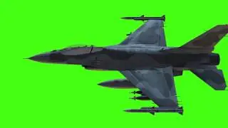 | FREE [ Fighter Plane ] Green Screen Animation Video Play 3D