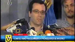 Conatel abre procedimiento a proveedores de Internet