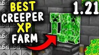 BEST CREEPER XP Farm in Minecraft Bedrock 1.21!