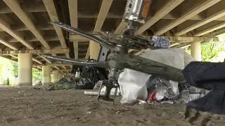 Homeless issue in downtown Houston