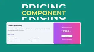 Tailwind component pricing card