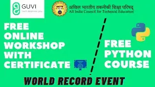 Guvi Free Online Workshop with Certificate | Free Python Course | AICTE | Artificial Intelligence