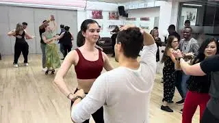 Jonathan (Bachata Class) at the Latin Groove's end of session party on November 8 2024
