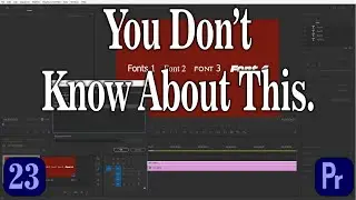 How to QUICKLY Change All the Fonts in premiere pro CC - Class 23 l Premiere fonts problem