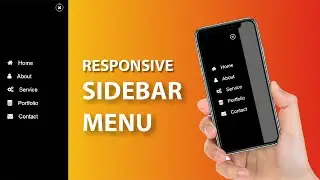 How to Create Responsive Sidebar Menu Using Html CSS & jQuery | Dashboard Sidebar Menu