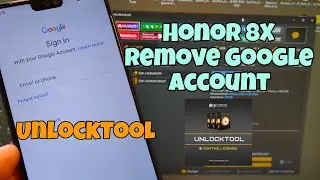UnlockTool One Click. Honor 8X (JSN-L21). Remove Google Account, Bypass FRP.