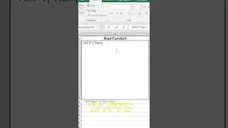 REPT Function in Excel