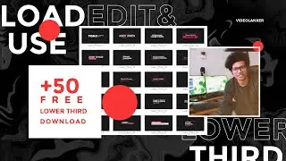 +50 Free lower thirds for Premier Pro users || Step by Step guide || Modifying Premier composer