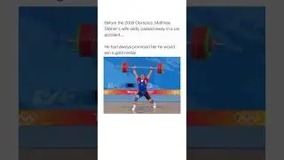 Before the 2008 Olympics, Matthias Steiner’s wife sadly passed away in a car accident