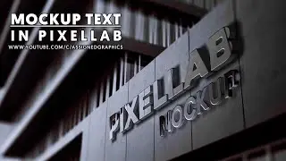 3D Text Signage Wall Mock-Up in PixelLab Apk