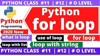 python for loop | for loop in python