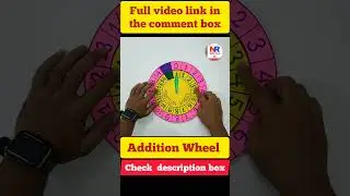 #Addition wheel#maths working model #mathsproject#reels#shorts#viral#vir alvideo#viralshorts#cr7#TLM
