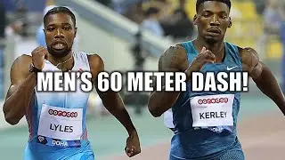 NOAH LYLES VS. FRED KERLEY!  || 2024 New Balance Indoor Grand Prix - Mens 60 Meter Dash