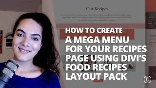 How to Create a Mega Menu for Your Recipes Page using Divis Food Recipes Layout Pack