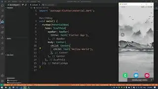 1.2 || Customising App bar, text style,  text size etc.. || Flutter App development