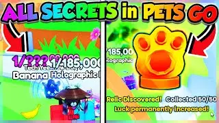 *ALL 50x RELICS* & MORE SECRETS in PETS GO!! (Roblox)