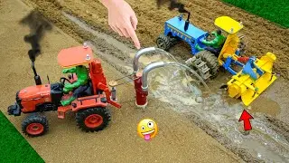 Diy tractor mini borewell drilling machine  science project |submersible water pump | @topminigear#3