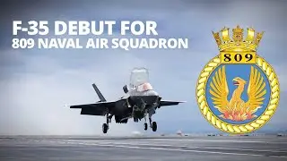 809 Naval Air Squadron jets embark on aircraft carrier for the first time