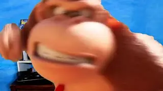 Donkey kong punches Scott the woz
