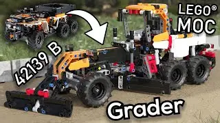 LEGO MOC Review | LEGO Technic Road Grader | LEGO 42139 MOC |  42139 B | Grader LEGO Rebrickable