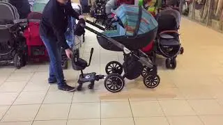 Проход через бордюр, на подножке для второго ребенка Elenire Kids Sled