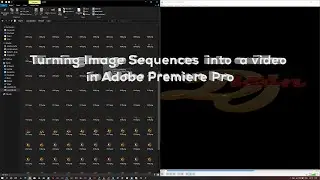 How to combine image sequences to create a video in  Adobe Premiere Pro