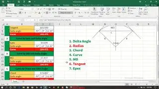 MS Excel Curve length calculation by 11 ways amazing programs DDX