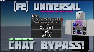 [FE! 🌐] Universal Chat Bypass 🔥 No Linkvertise! 🔥 PC & Mobile! (2024)