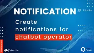 How to create notifications for a manager inside a chatbot on Smart Sender