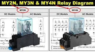 MY2N MY3N & MY4N Type Relay Complete circuit diagram and Connection 