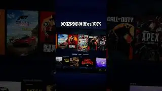 Turn PC into Console #shorts #pc #console #gaming #steam #pcgaming #consolegaming #gamer #gamingtips