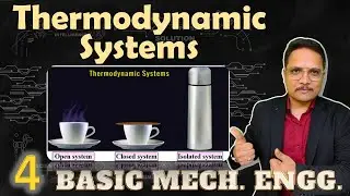 Thermodynamic systems | Open System | Closed System | Isolated System | Basic Mechanical Engineering