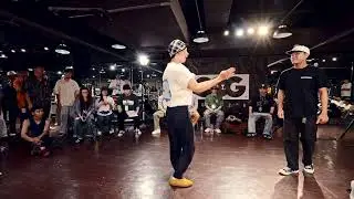 Giving Battle vol 9 1 on 1 popping battle U24 Best 16 1 Tommy vs aka大總統