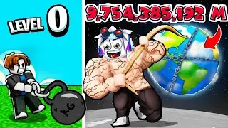 НАКАЧАЛ САМЫЕ СИЛЬНЫЕ МЫШЦЫ И СТАЛ ТОПОВЫМ СТРОНГМЕНОМ В ROBLOX Muscle Training Simulator