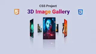 How to Create 3D Image Gallery using HTML and CSS #html #css #coding #webdesign #tutorial #videos