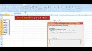 How to split Text into two Columns by space or comma - Youtube