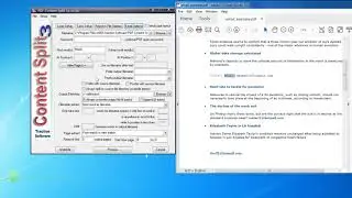 Split a PDF up on text and email out the split files example with PDF Content Split SA