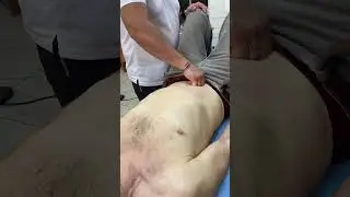 Разминание области низа живота