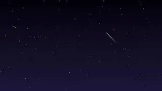 Shooting Star in the Blue Sky Background - Royalty Free