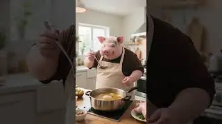 The mystery of the fat pig's suicide #foryou #funny #pigfeed #youtubeshorts #animals
